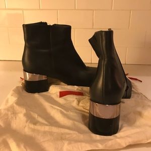 Camper Women’s Boots Black and Silver Heel